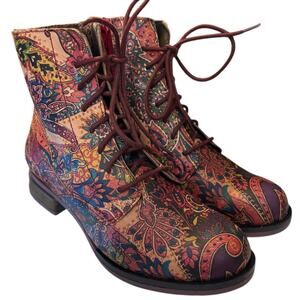 NIB Josef Seibel Paisley Boots Women's Size EU 36 US 5.5 to 6 M Fuzzy Inside